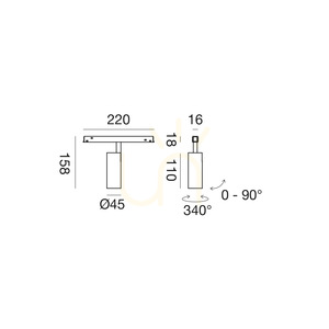 GFA1771ND Svart Gea Luce-skenarmatur small 1