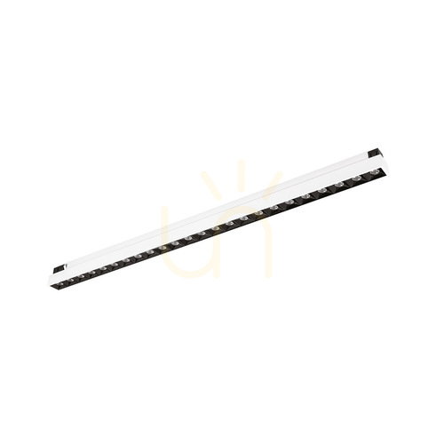 Kontrollera Linjär armatur GFA1860 Gea Luce för 48 V magnetskena, satinvit, 10 W