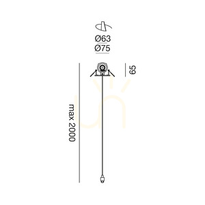 GKI150I Vit Gea Luce taklampa small 1
