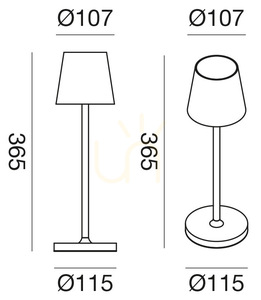 GLS031 Utomhusgolvlampa, brun, Gea Luce, IP54 small 4