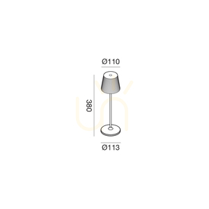 GLS055 Svart Gea Luce IP54 utomhusgolvlampa small 1