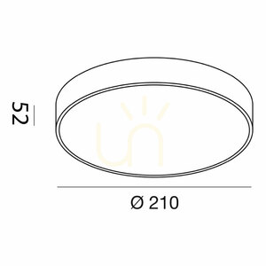 GPL261C Vit taklampa från Gea Luce small 1