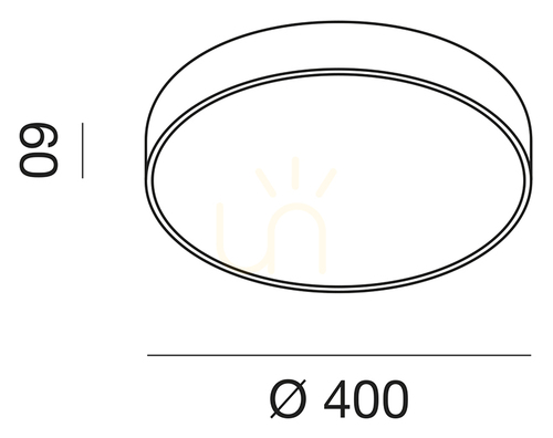 Kontrollera GPL300N taklampa, vit, Gea Luce