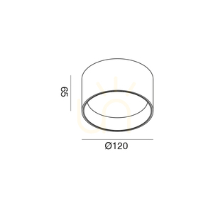GPL333C Svart taklampa från Gea Luce small 1