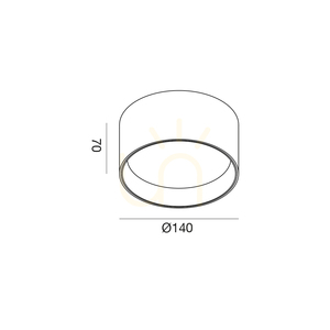 GPL335H Svart taklampa från Gea Luce small 1