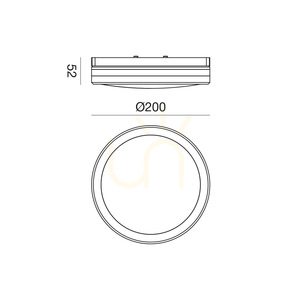 GPL341 Svart Gea Luce taklampa för utomhusbruk, IP65 small 1