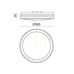 GPL342 Vit Gea Luce taklampa för utomhusbruk, IP65 small 1