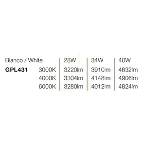 GPL431 Vit Gea Luce taklampa, IP54 small 2