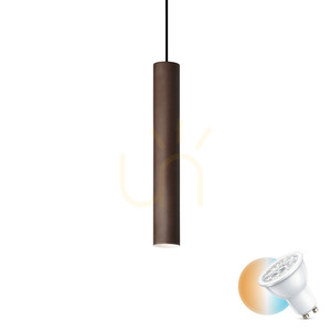 Pendellampa Ideallux Look SP1 D06 Coffee brun metall GU10 170589 small 0