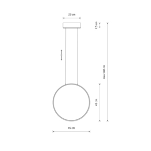 CIRCOLO LED-pendellampa S 10860 Nowodvorski small 2