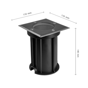 LUKKA Connect GU10 IP67 Grå Square, markstrålkastare för tak small 2