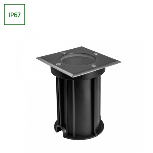 Kontrollera LUKKA Connect GU10 IP67 Grå Square, markstrålkastare för tak