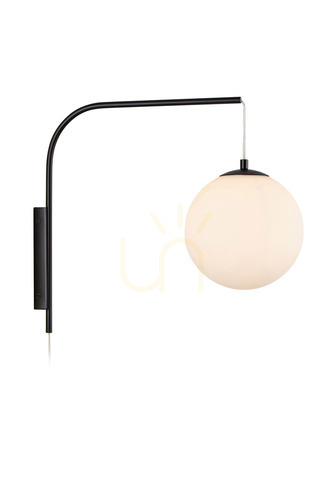 Kontrollera Vägglampa Markslojd Dione vit metall/glas 108420