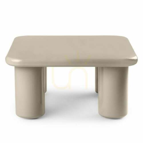 Kontrollera MURIEN 70 cm soffbord, mörkbeige, glansig, Nova Nook