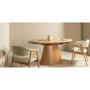 SOLARE utdragbart bord, 160–200 cm, ovalt, naturfinish från Nova Nook small 3