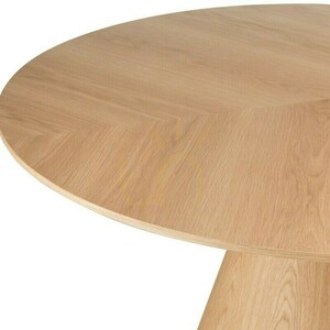 KORELLA matbord, 137 cm, runt, fanér i naturlig ek, Nova Nook 5 KORELLA matbord, 137 cm, runt, fanér i naturlig ek, Nova Nook small 5