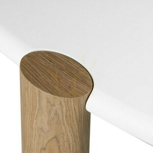 OBUO 125 cm soffbord, vitt/valnöt, Nova Nook small 6