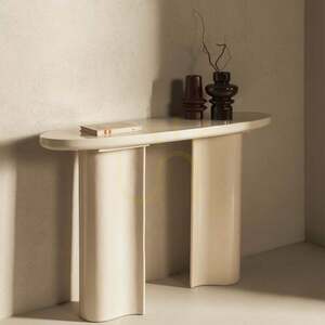 PUREL 120 cm skrivbord/konsol, ljusbeige, glansig, Nova Nook small 1