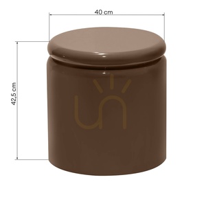 UEL sidobord, 40 cm, ljusbrunt, mocka, glansigt, Nova Nook small 2