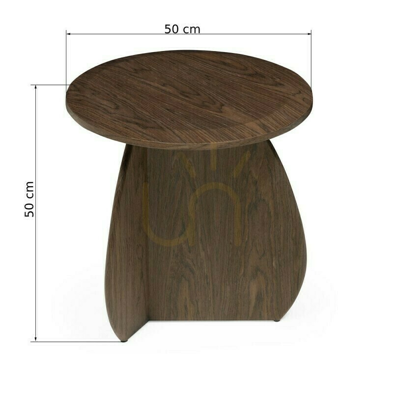 Visa OKUN sidobord, 50 cm, mörk valnöt, Nova Nook OKUN sidobord, 50 cm, mörk valnöt, Nova Nook