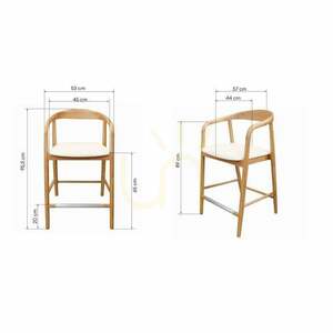 UDVIKA STOOL 2.0 – en träpall med rundade former, i naturvit/krämfärgad nyans från Nova Nook small 2