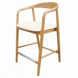 UDVIKA STOOL 2.0 – en träpall med rundade former, i naturvit/krämfärgad nyans från Nova Nook small 0