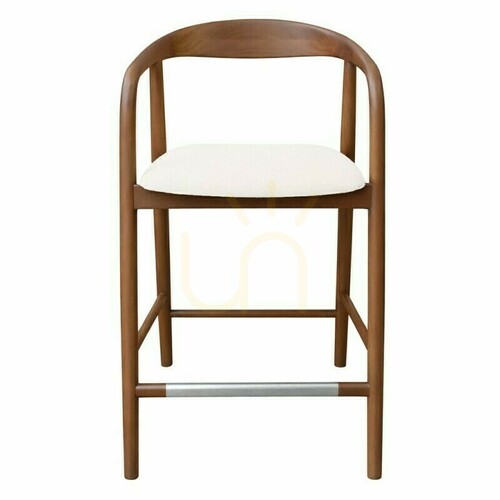 Kontrollera UDVIKA STOOL 2.0 – en träpall med rundade former, valnöt/krämfärgad Nova Nook