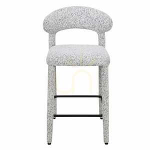Set med 2 IROKI-klädda pallar, beige-grå melange, Nova Nook small 2