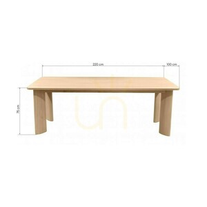INDO 220 cm matbord, krämvit, Nova Nook 1 INDO 220 cm matbord, krämvit, Nova Nook small 1