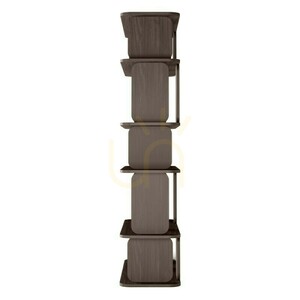 RUM II – en hög bokhylla med rundade former, i Villa Walnut Nova Nook small 9