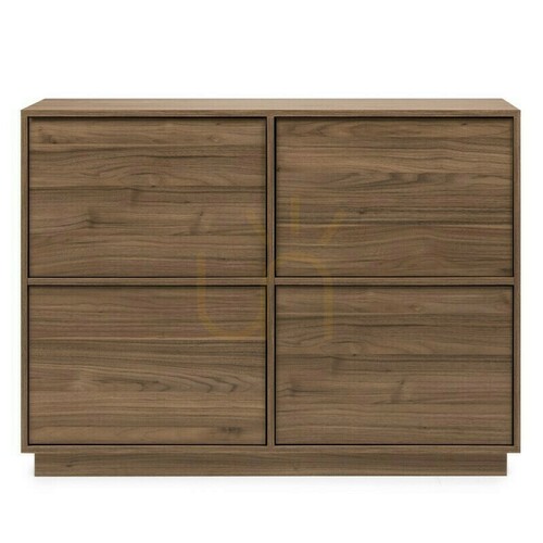 Kontrollera WASABI fyrdörrars byrå, Nova Nook Royal Walnut
