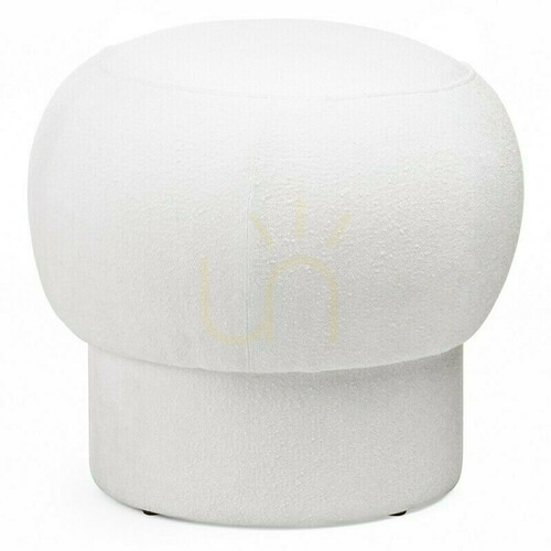 Kontrollera BOOP stoppad sittpuff, rund, vit, Nova Nook