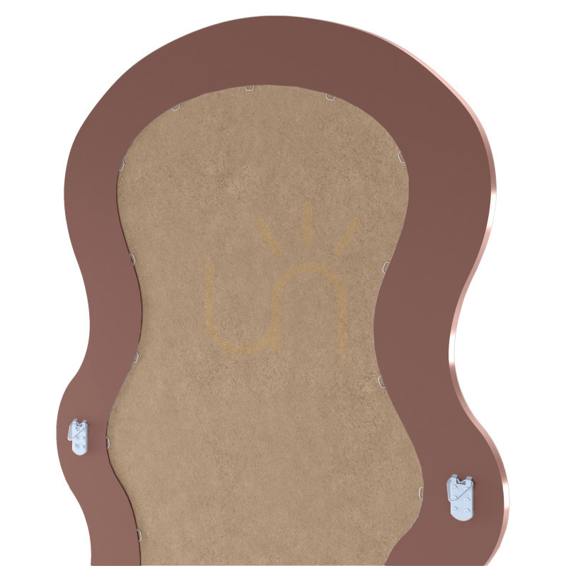 Utsikt SELLEG Dekorativ väggspegel i träram, 177 x 75 cm, vågig, organisk form, färg: mocha mousse från Nova Nook SELLEG Dekorativ väggspegel i träram, 177 x 75 cm, vågig, organisk form, färg: mocha mousse från Nova Nook