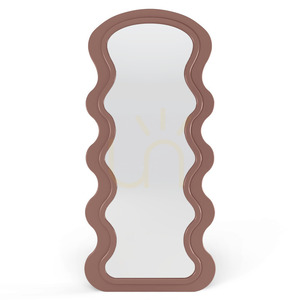 SELLEG Dekorativ väggspegel i träram, 177 x 75 cm, vågig, organisk form, färg: mocha mousse från Nova Nook 0 SELLEG Dekorativ väggspegel i träram, 177 x 75 cm, vågig, organisk form, färg: mocha mousse från Nova Nook small 0