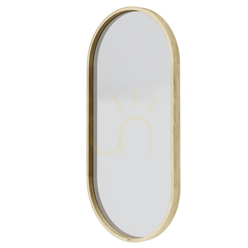 Kontrollera SIMPLE väggspegel i träram, 45 x 90 cm, oval, naturfärg, Nova Nook