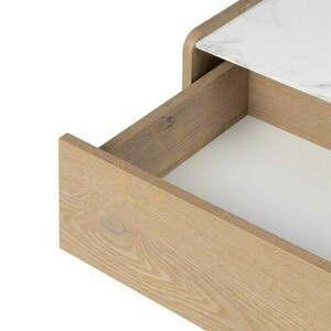TANNA Cremona Torro nattduksbord, tillverkat av ek med kristallmarmor, i den rundade Nova Nook-designen 4 TANNA Cremona Torro nattduksbord, tillverkat av ek med kristallmarmor, i den rundade Nova Nook-designen small 4