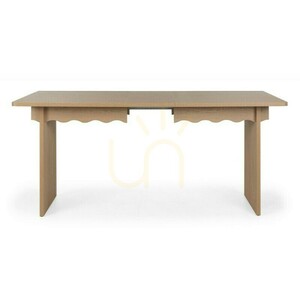 FLLOR utdragbart bord 140–200 cm, Cremona Torro Oak, Nova Nook dekorativt vågmönster small 1