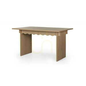 FLLOR utdragbart bord 140–200 cm, Cremona Torro Oak, Nova Nook dekorativt vågmönster small 5