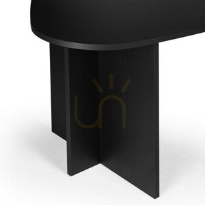 ZEV-bord, 200 cm högt, med en oregelbunden bordsskiva, svart med synlig trästruktur (Nova Nook) 5 ZEV-bord, 200 cm högt, med en oregelbunden bordsskiva, svart med synlig trästruktur (Nova Nook) small 5