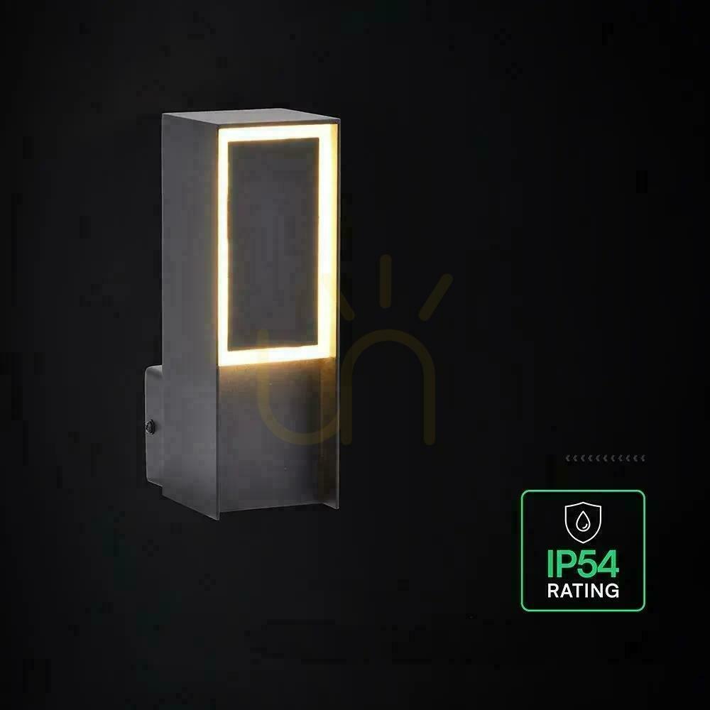 Utsikt V-TAC LED 5 W IP44 svart vägglampa för utomhusbruk VT-10189 3000 K 700 lm V-TAC LED 5 W IP44 svart vägglampa för utomhusbruk VT-10189 3000 K 700 lm