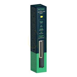 V-TAC 50 cm LED 8 W IP54 svart trädgårdsstolplampa VT-10190 3000 K 1100 lm small 2