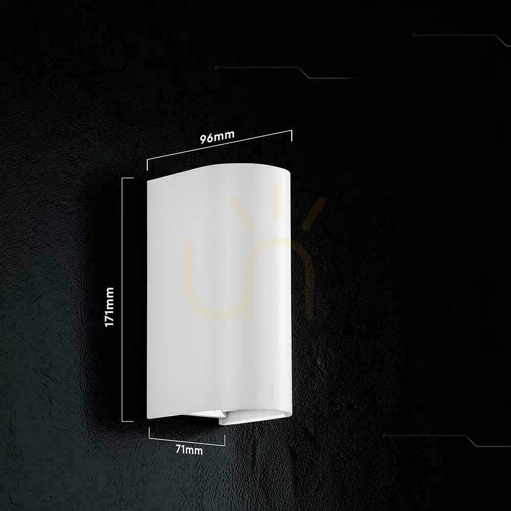 Kontrollera V-TAC 10 W LED COB-vägglampa, vit, IP65, justerbar färgtemperatur (VT-120113), 2700 K–3200 K–4000 K, 1250 lm V-TAC 10 W LED COB-vägglampa, vit, IP65, justerbar färgtemperatur (VT-120113), 2700 K–3200 K–4000 K, 1250 lm