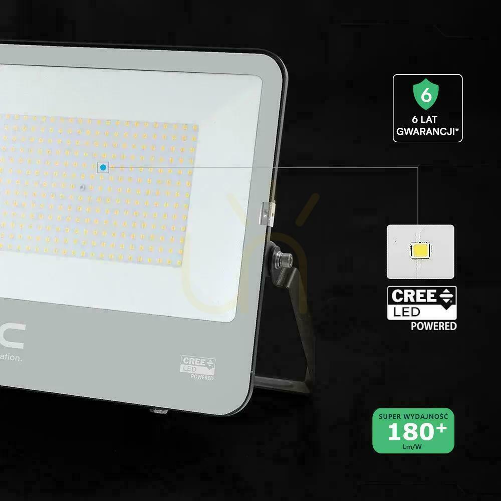 Kontrollera V-TAC CREE CHIP 200 W LED-strålkastare, 185 lm/W, svart, VT-44205, 4000 K, 37 000 lm, 6 års garanti V-TAC CREE CHIP 200 W LED-strålkastare, 185 lm/W, svart, VT-44205, 4000 K, 37 000 lm, 6 års garanti