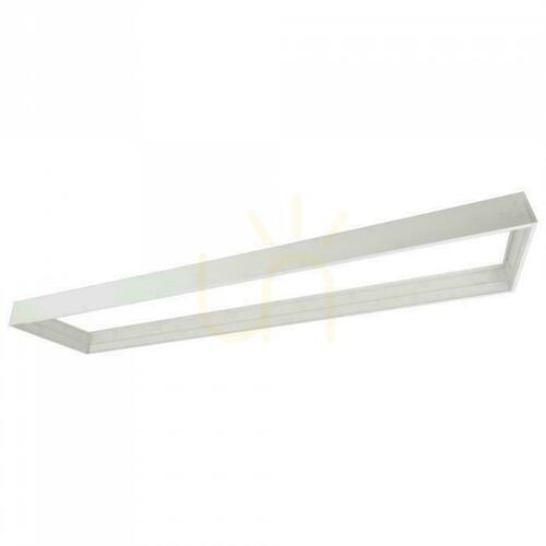 Kontrollera Hopfällbar ram för ytmontering av LED-paneler, 1200x300, vit, BACKLIT PVC, 6,5 cm, vit