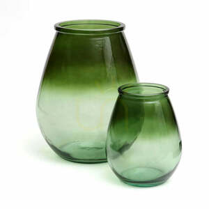 Vas BAZAR BIZAR Grön Glas Glass Collection M small 1