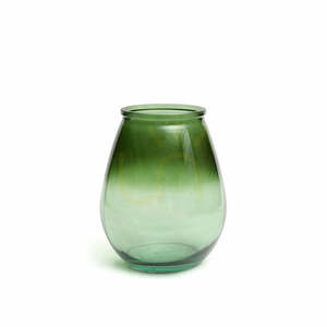 Vas BAZAR BIZAR Grön Glas Glass Collection M small 0