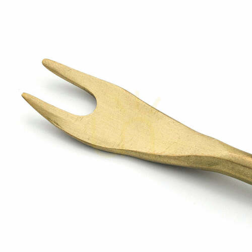 Kontrollera Olivgaffel BAZAR BIZAR mässing guld S