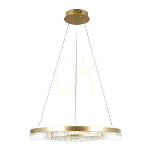 Italux Morte LED-pendellampa i guld, 60 cm, växlingsbar ljusfärg small 2