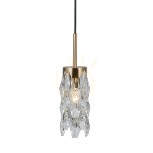 Italux Zorta pendellampa 3 × E14, svart och guldfärgad med glas small 4