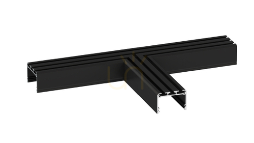 Kontrollera T-stycke ILEDO Lumines för LED-profil svartlackerat 14-2029-61